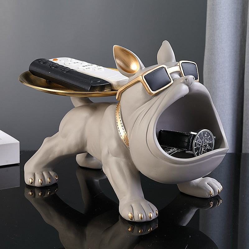 Escultura Bulldog Cuerpo Fuerte