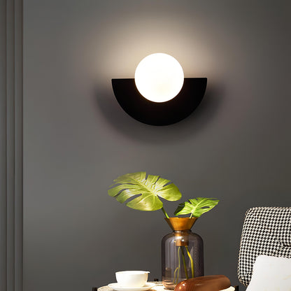 EverestLuxe – Lámpara de pared semicircular con diseño nórdico