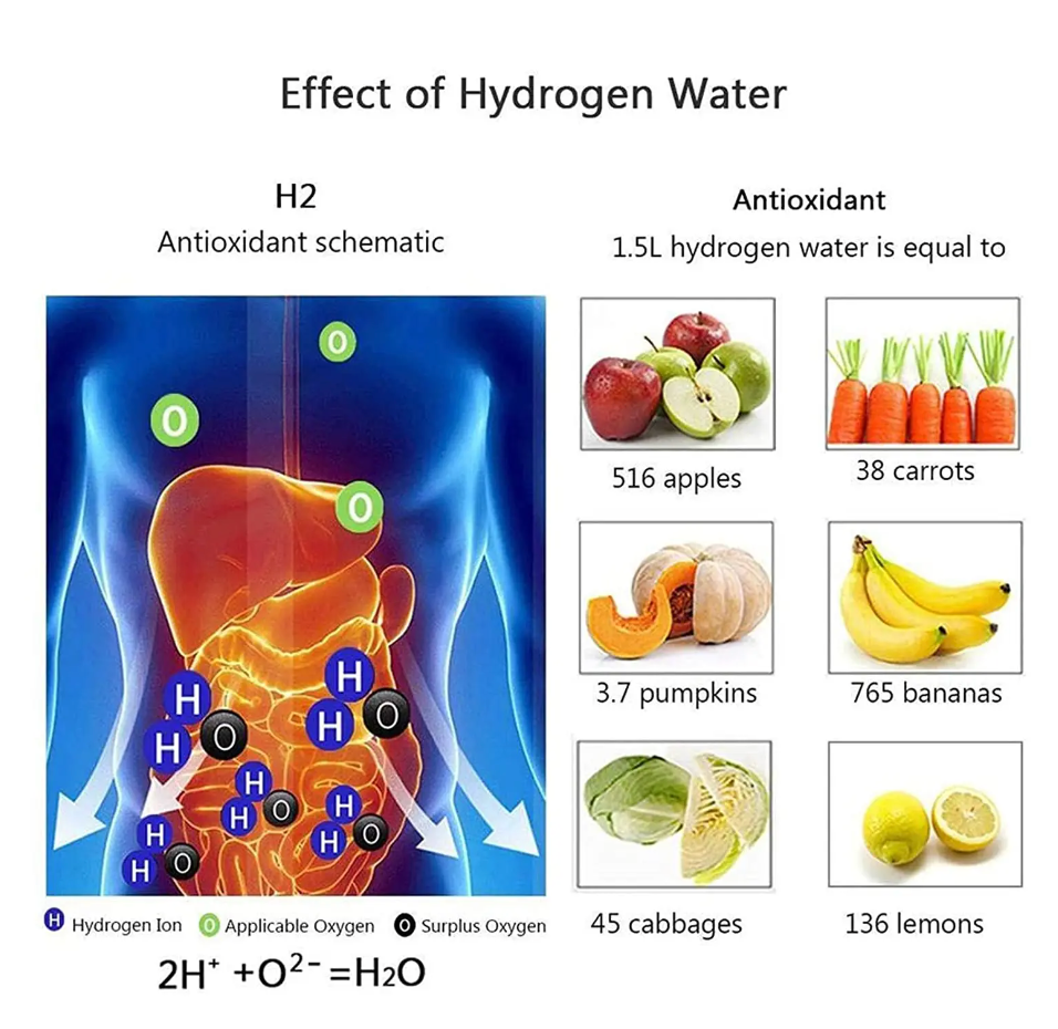 Botella Hidrógeno Agua