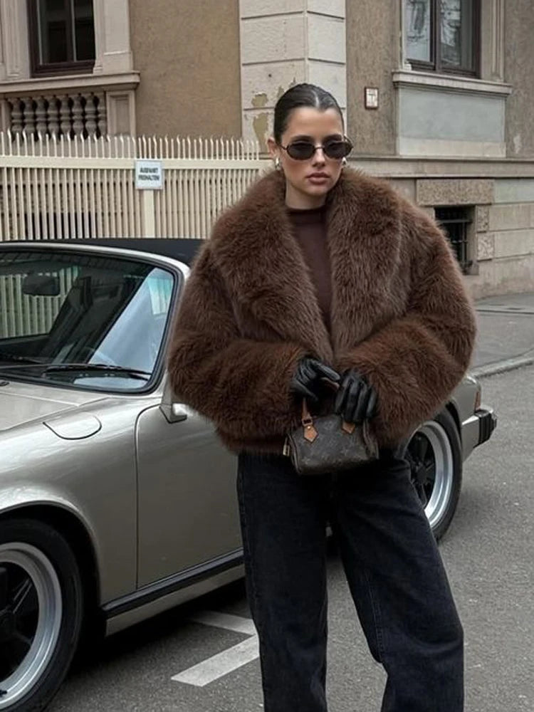 Chaqueta Mujer de Pelo Sintético