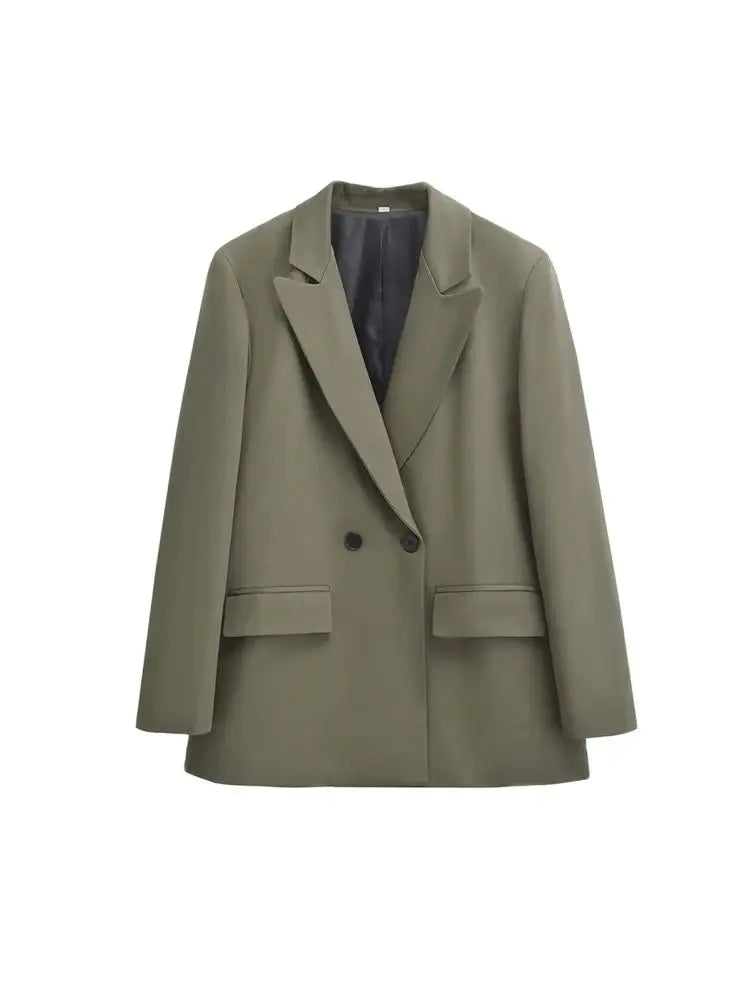 Blazer Mujer Doble Botón