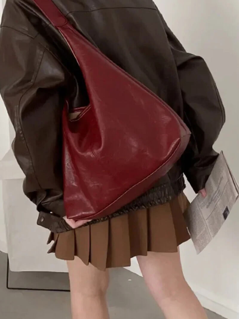Bolso Hombro Mujer Cuero