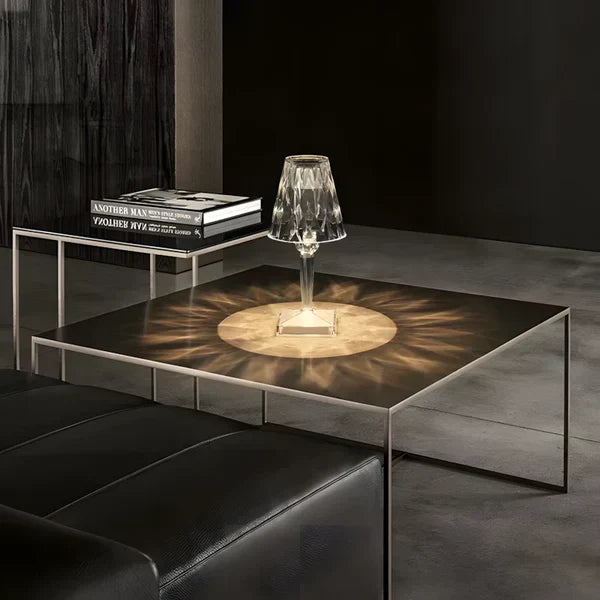 Lámpara Mesa Cristal Brillante