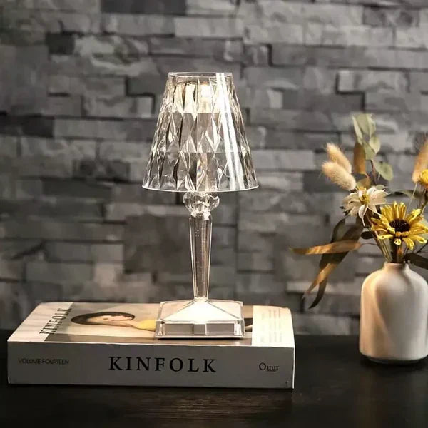 Lámpara Mesa Cristal Brillante