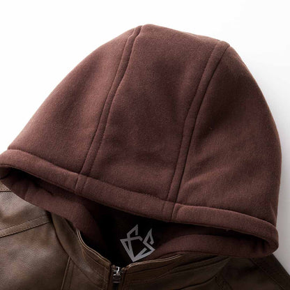 Chaqueta Moto Capucha Hombre