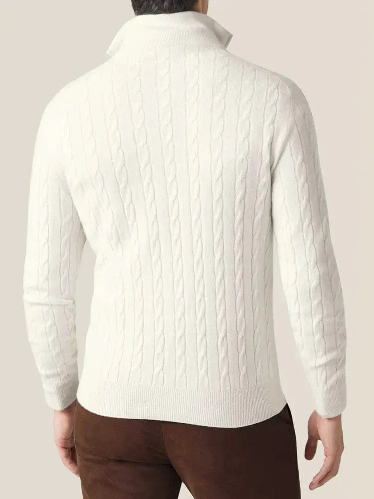 Jersey Hombre Trenzado Cremallera