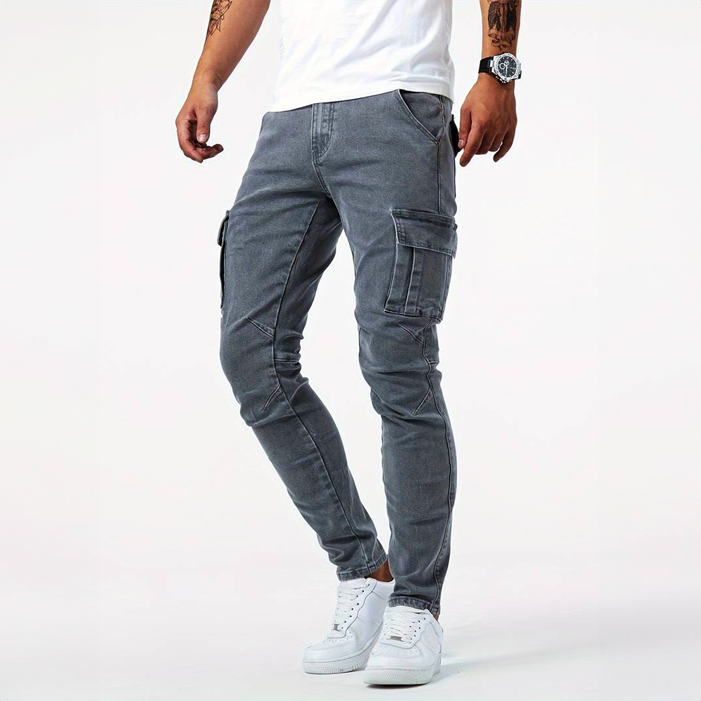 Jeans Cargo Hombre Stretch