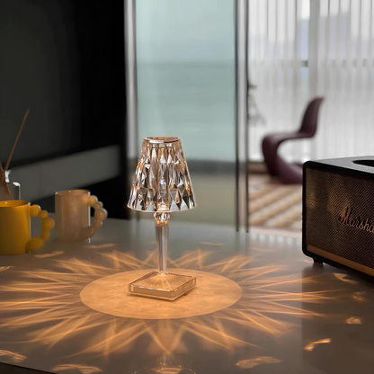 Lámpara Mesa Cristal Brillante