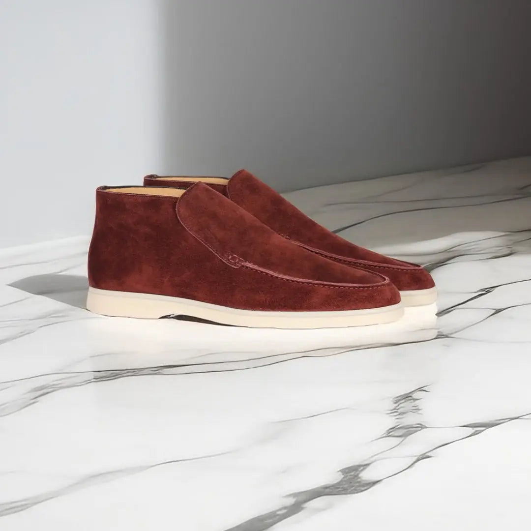 Mocasines Hombre Piel Ante