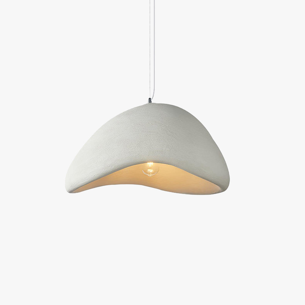 Lámpara colgante LED moderna en blanco/gris HDP