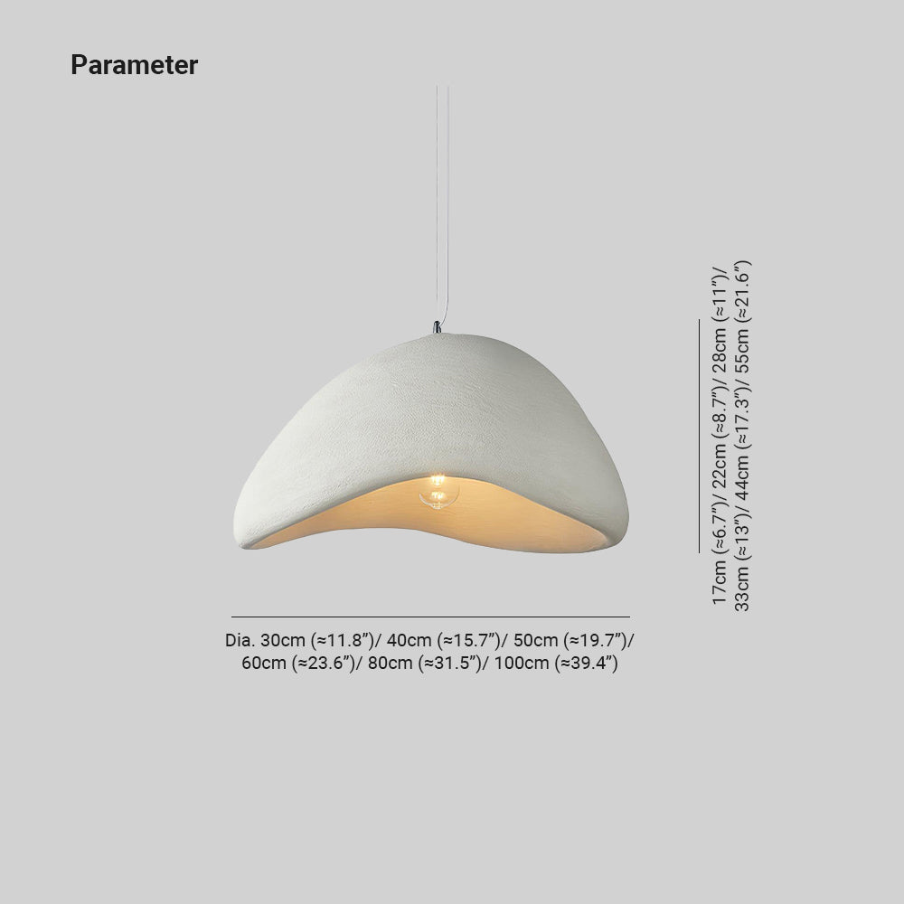 Lámpara colgante LED moderna en blanco/gris HDP