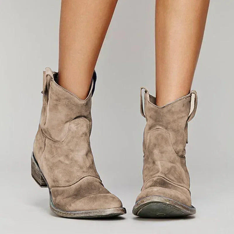 Botines Cowboy Bordados Vintage