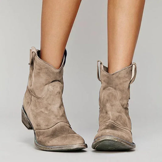 Botines Cowboy Bordados Vintage
