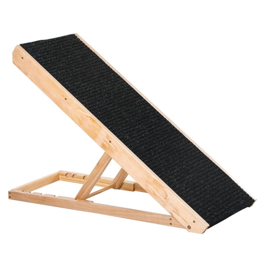 Rampa Mascotas Ajustable Madera