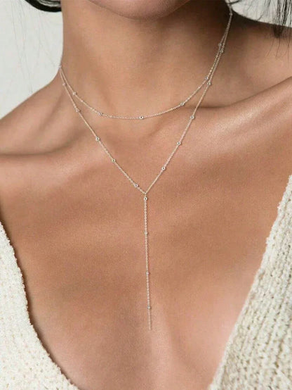 Collar Mujer Dorado Capas