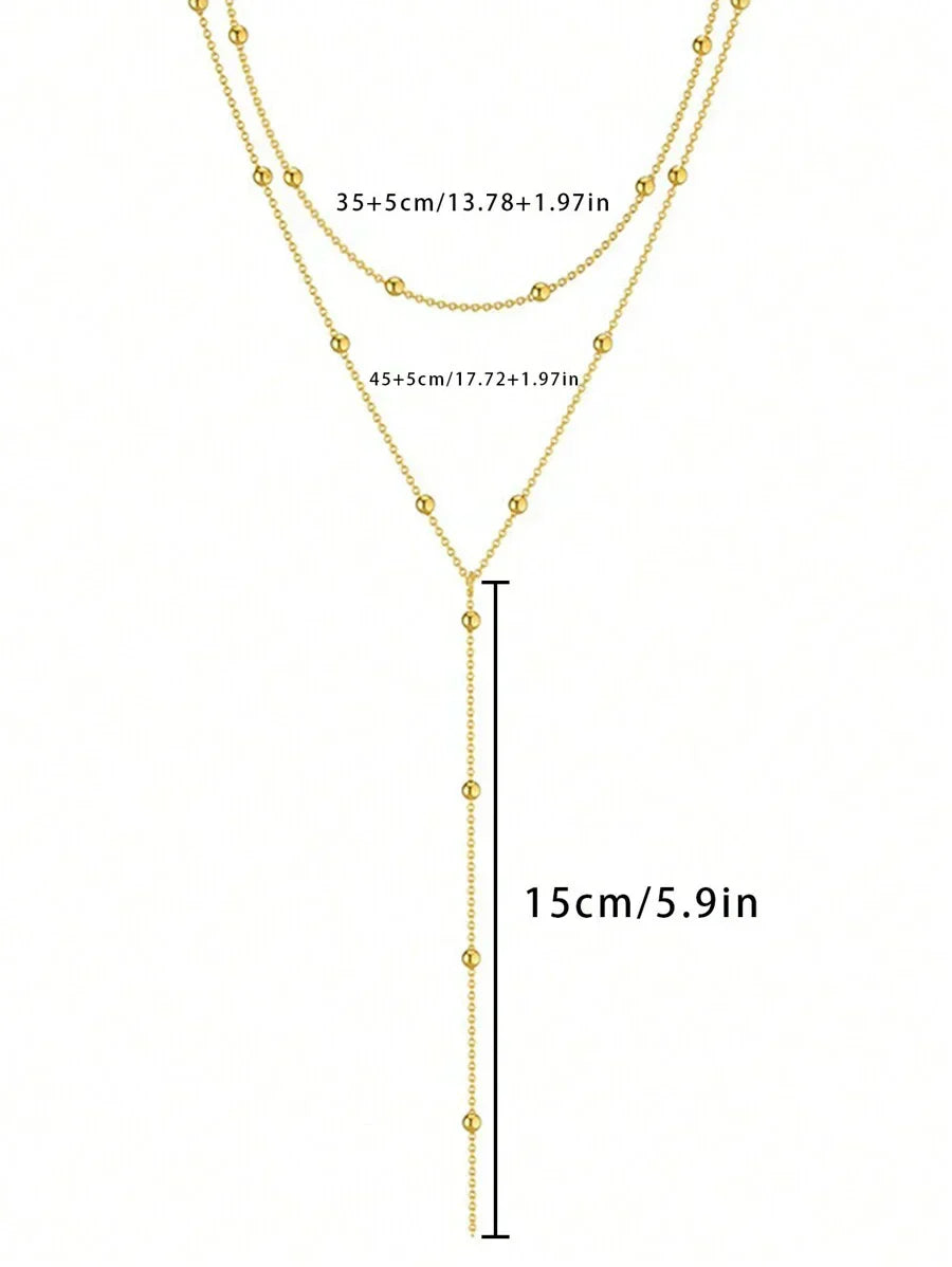 Collar Mujer Dorado Capas