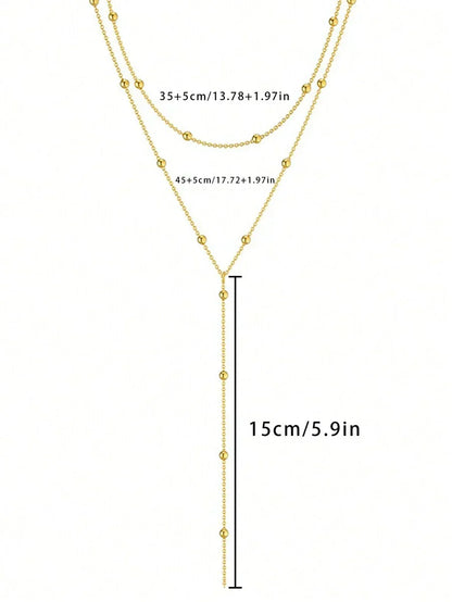 Collar Mujer Dorado Capas