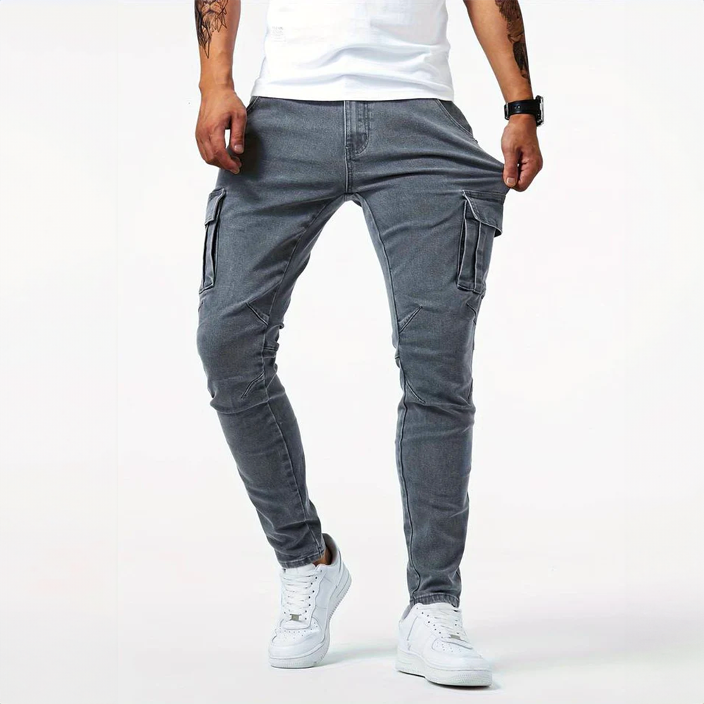 Jeans Cargo Hombre Stretch