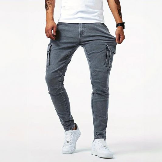 Jeans Cargo Hombre Stretch