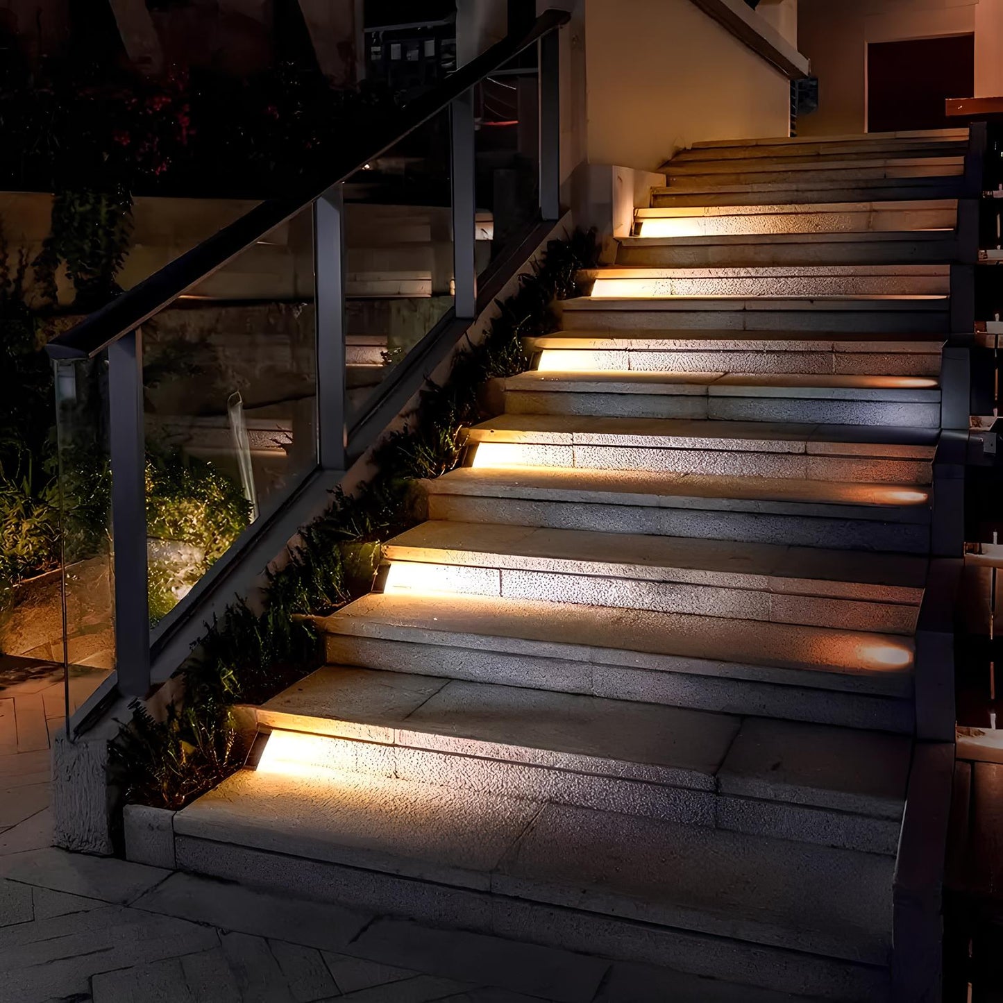 Luces Escalera Solar Exterior