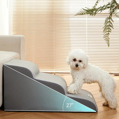 Escalera para Mascotas con Peldaños Antideslizantes y Estructura Estable