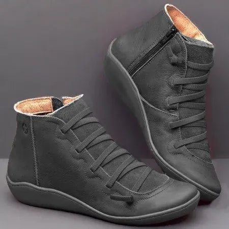 Botas Cuero Mujer Retro