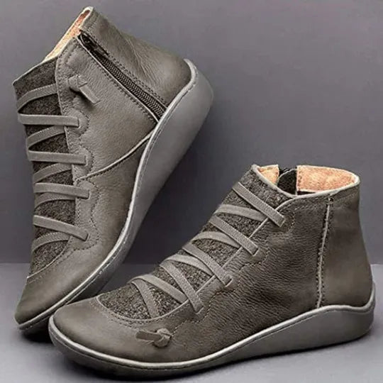 Botas Cuero Mujer Retro