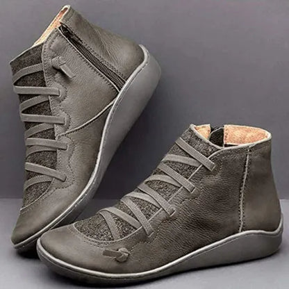 Botas Cuero Mujer Retro