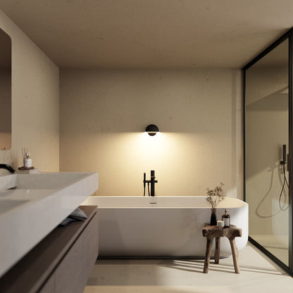 Homira – Lámpara de pared exterior moderna con luz cálida