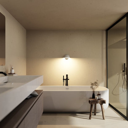 Homira – Lámpara de pared exterior moderna con luz cálida