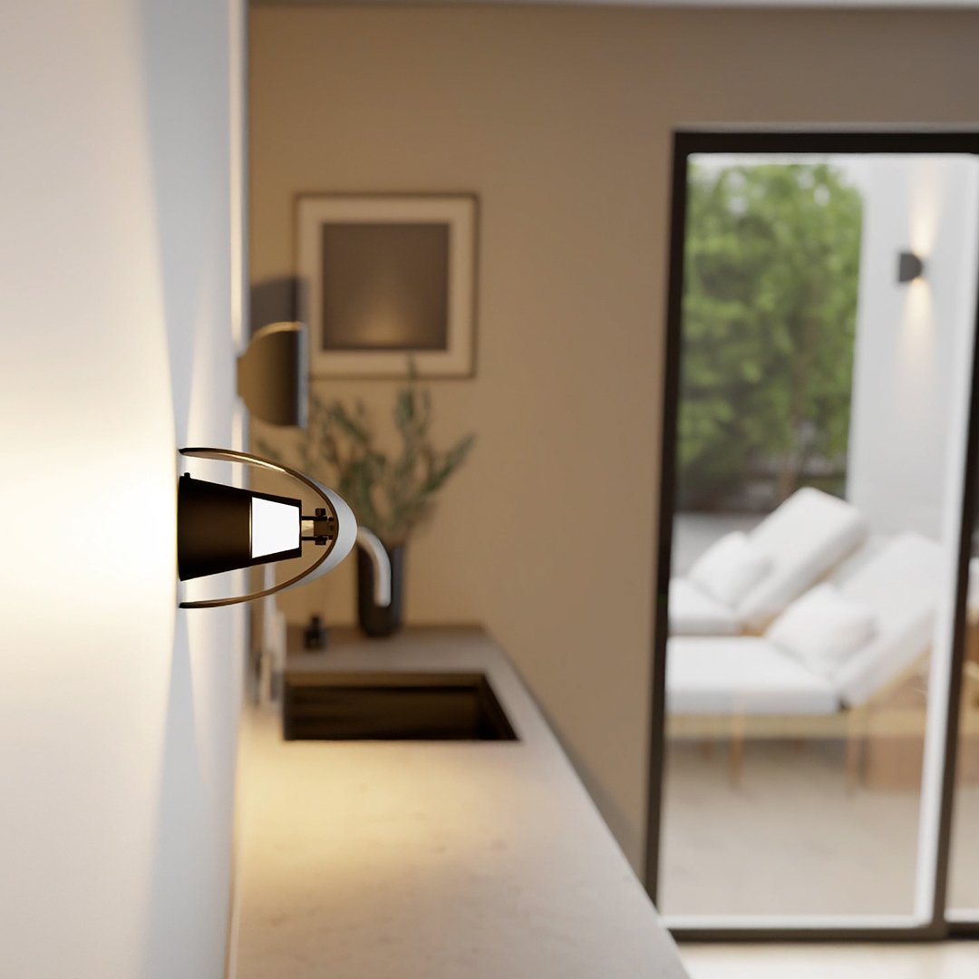 Twist | Aplique de Pared LED Giratorio para Interior y Exterior – IP65