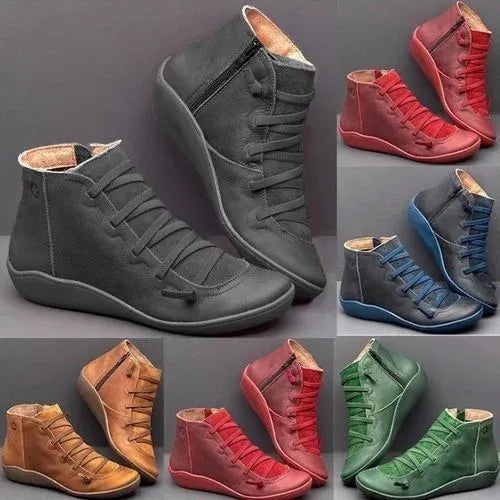 Botas Cuero Mujer Retro