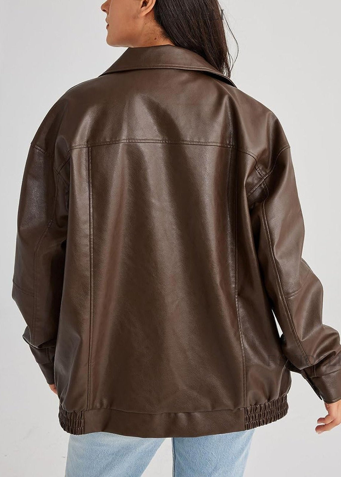 Chaqueta de Cuero Lurean Mujer