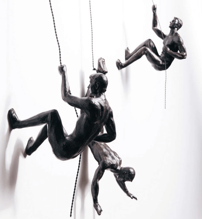 Escultura Pared Escalador