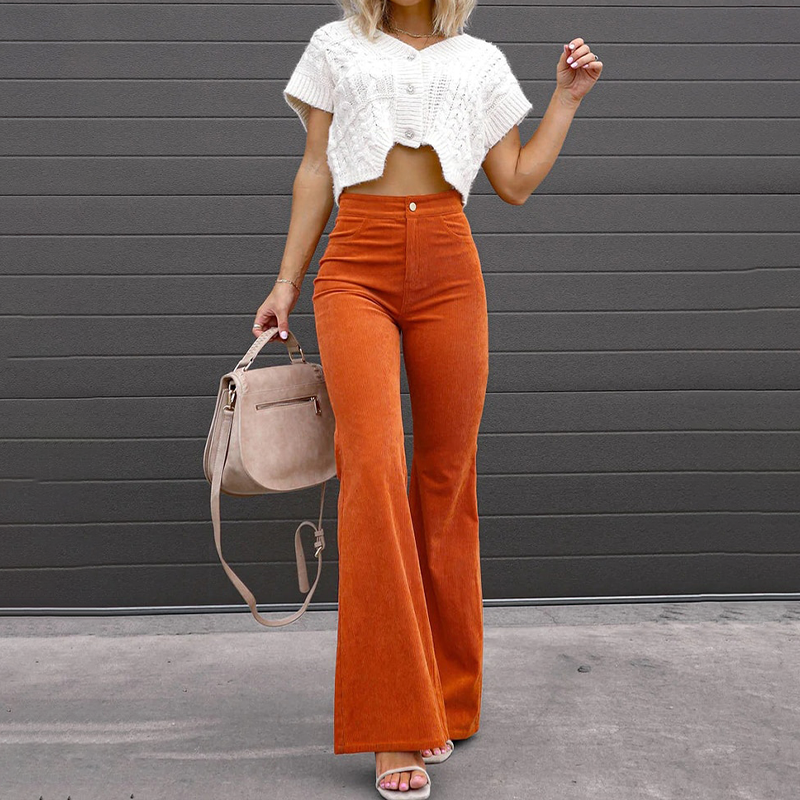 Pantalón Mujer Flare Elegante