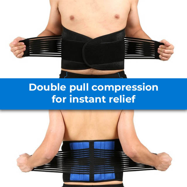 Faja Lumbar Ortopédica con Doble Ajuste – Soporte para Espalda Baja