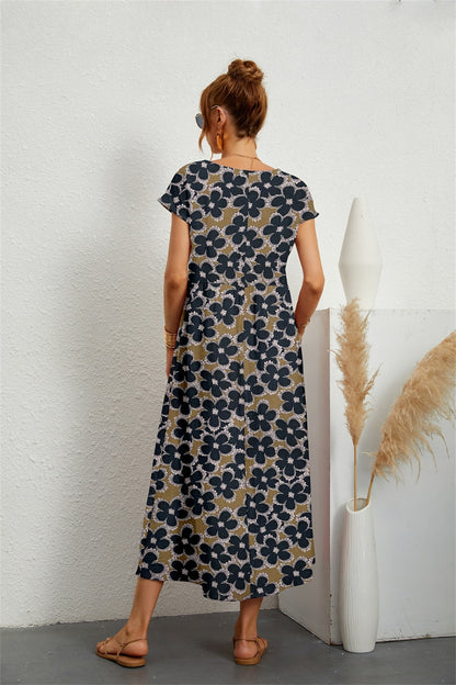 Vestido Midi Floral Mujer