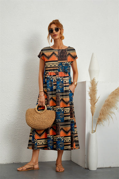 Vestido Midi Floral Mujer