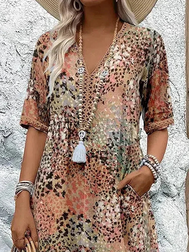 Vestido Midi Escote V