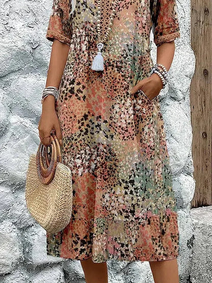 Vestido Midi Escote V