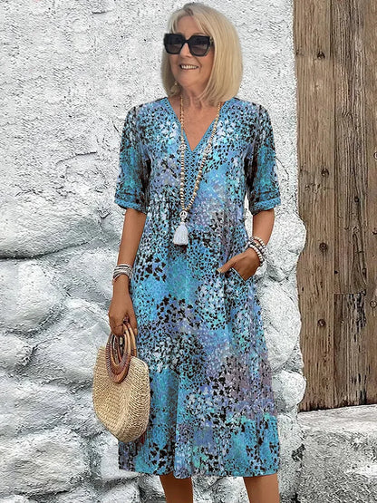 Vestido Midi Escote V