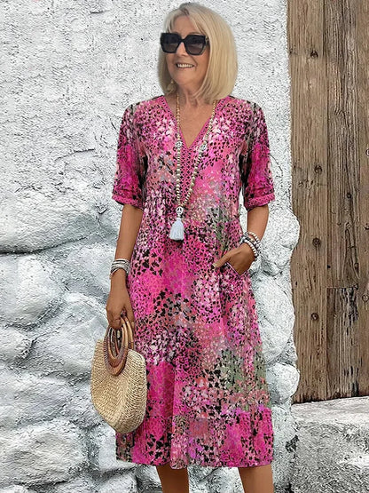 Vestido Midi Escote V