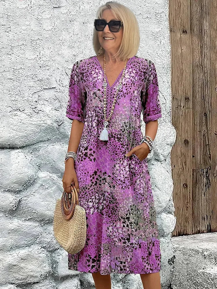 Vestido Midi Escote V