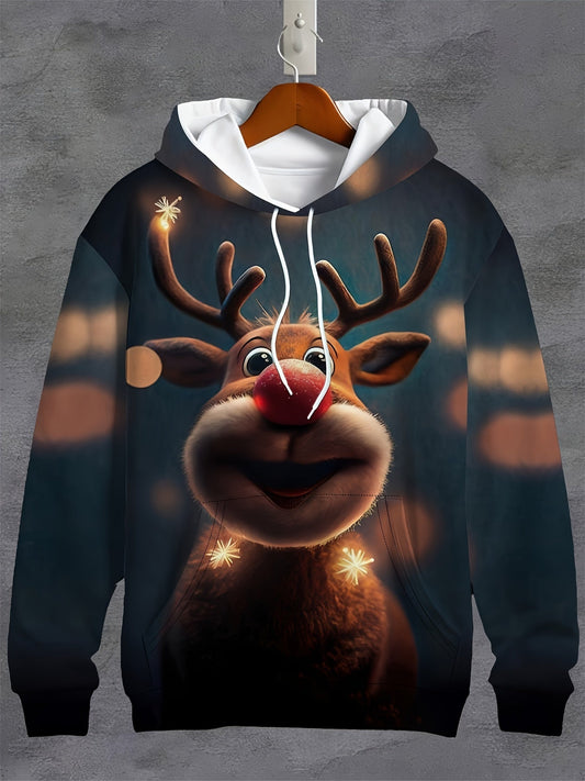 Sudadera Navidad Reno Hombre