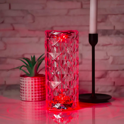 Lámpara Mesa Cristal Táctil