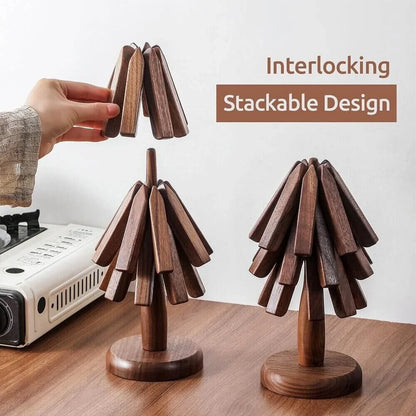 Posavasos Madera Nogal