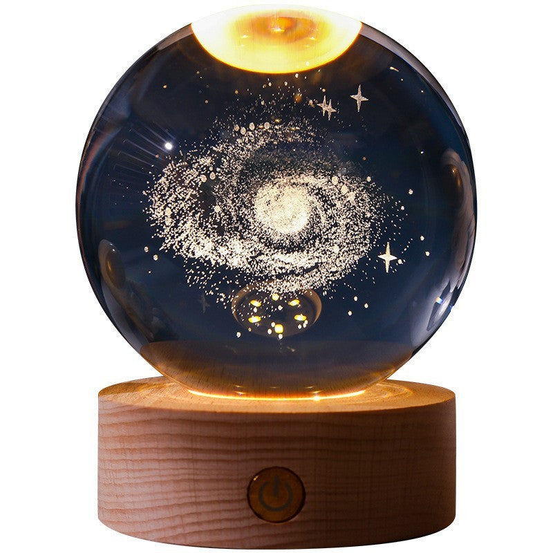 Lámpara Nocturna Cristal 3D
