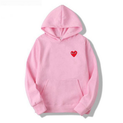EyeStyle - Trendy Katoenen Dames Hoodie met Oogprint - Roze / S - * EyeStyle - Trendy Katoenen Dames Hoodie met Oogprint