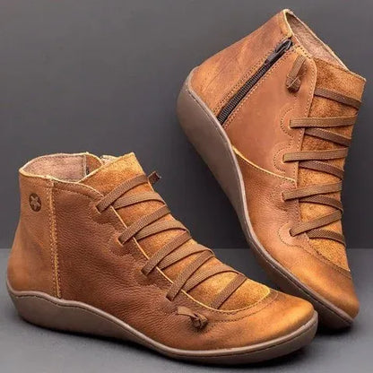 Botas Cuero Mujer Retro