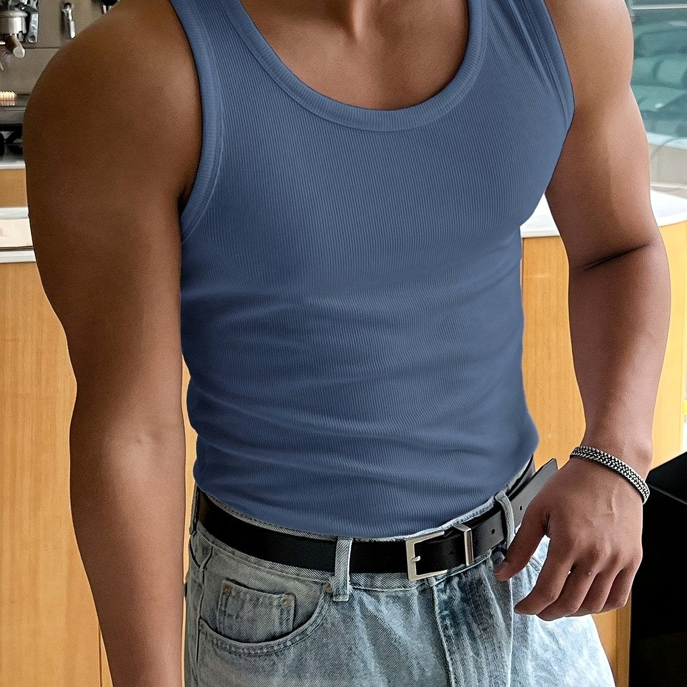 Camiseta Sin Mangas Acanalada